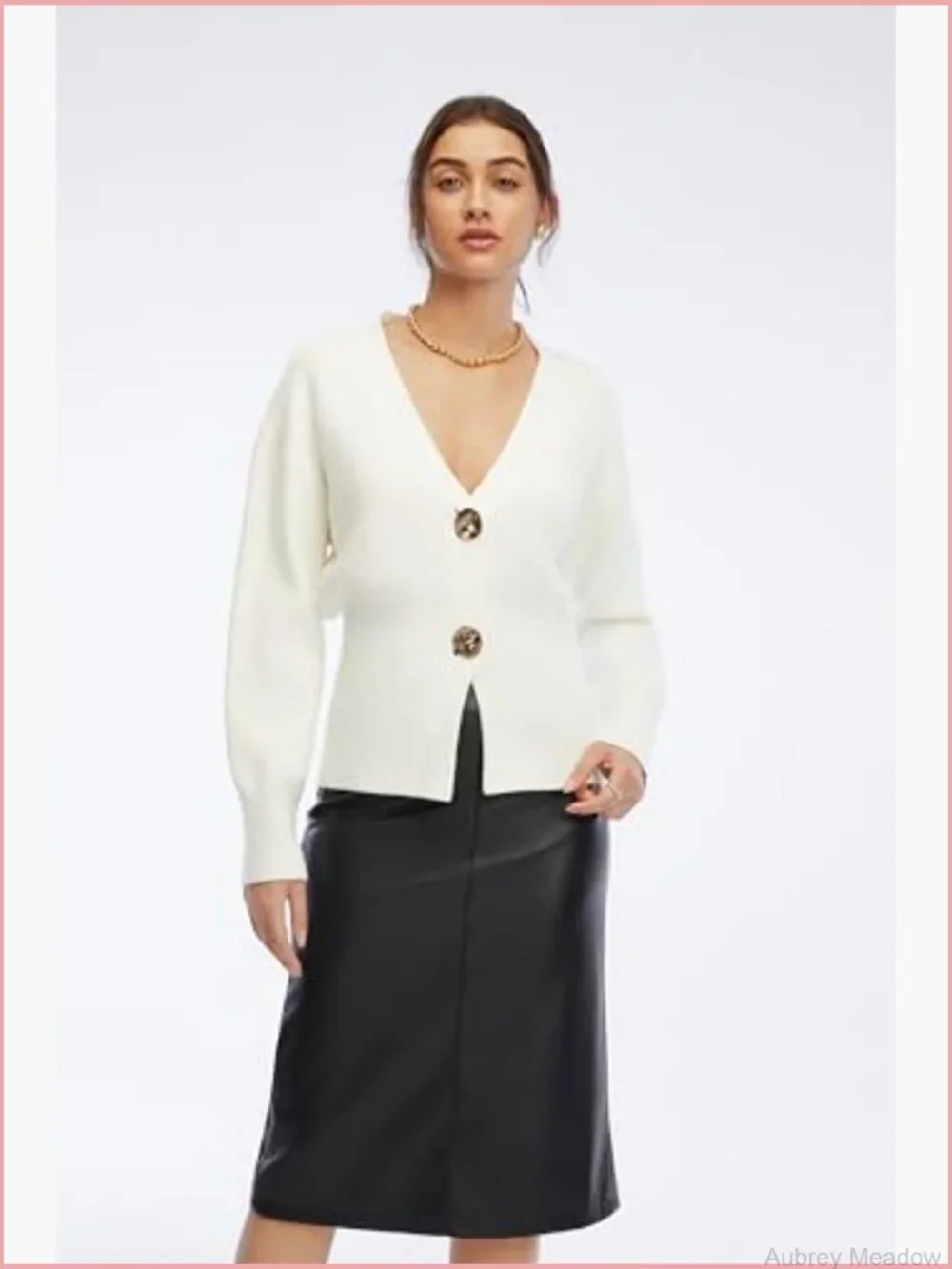 V-Neck Button Down Long Cardigan Sweater - Lightweight Long Sleeve Knit Outwear